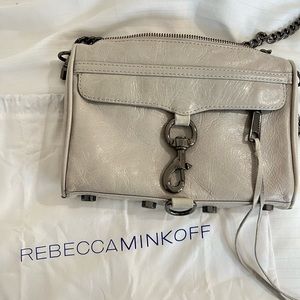 Rebecca Minkoff Grey Mini Mac Crossbody Bag